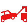 Car towing icon